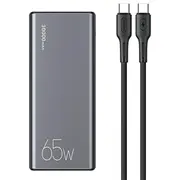 Usams Pb59 Fast Charge Powerbank 65W 2Xqc3.0Pd Ārējas Uzlādes Baterija 30 000Mah  Cmxlogtc01 6958444973746