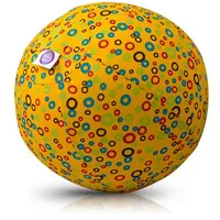 Akcija Bubabloon lateksa balons ar auduma pārvalku, Circles Yellow  040369 5060456040369