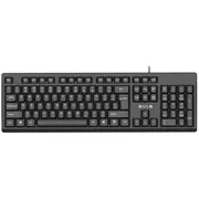 Aula Ak205 Ergonomiska klusu taustiņu klaviatūra ar 104 pogām En / Rus izkārtojums 1.5M Usb Vads Melna  6948391250939