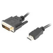 Cable HdmiM-Dvi-DM Dual Link 1.8 M black  Ca-Hddv-20Cu-0018-Bk 5901969421705