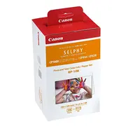 Aksesuāri un izejmateriāli Canon  Color Ink/Paper Set for Selphy Cp1300 Printer Rp-108 8568B001 4960999980034