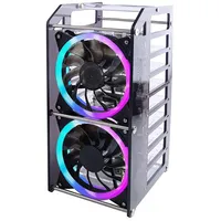 Case for Raspberry Pi and Jetson Nano with Rgb fans cluster Nas - 8 layers Rack Tower Pro  See-18308 5904422369125