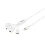 Cita datorprece Digitus  Usb 2.0 Cable Hub, 4-Port 4X A/F, 1X A male, Dc2.5Mm Psu not incl. Da-70216 4016032284062