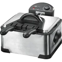 Clatronic Fr 3195 Double 4 L 2000 W Black, Stainless steel  4006160735314 Agdclafry0008