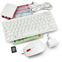 Desktop Kit official kit with housing, keyboard and mouse red white for Raspberry Pi 4B  Rpi-14699 5056561802848