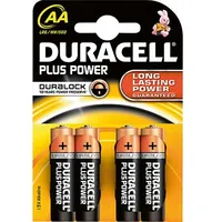 Duracell Mn 1500 Plus Power Aa Lr6 Blistera iepakojumā 4Gb.  Mn1500P4 5000394140851