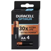 Duracell Optimum Aa Alkaline 4Pack  5000394158696