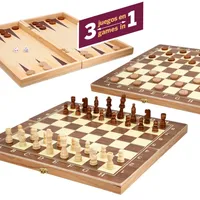 Galdā spēle Šahs, dambrete Koka un nardi Cb45593 
