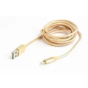 Gembird cotton braided Usb Lightning 1.8M Gold  Ccb-Musb2B-Amlm-6-G 8716309101080