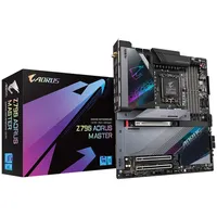 Gigabyte Z790 Aorus Master Motherboard - Supports Intel Core 13Th Cpus, 2012 Phases Digital Vrm, up to 8000Mhz Ddr4 Oc, 1Xpcie 5.04Xpcie 4.0 M.2, Wi-Fi 6E, 10Gbe Lan, Usb 3.2 Gen 2X2  4719331848934 Plygig1700036