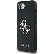 Guess Pu Grained 4G Metal Logo Case Aizsargapvalks priekš Apple iPhone 16E  Guhcpse4Pgt4Mbk 3666339453275