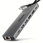 I/O Hub Usb-C 7In1 Dual 4K/0.15M Hmc-7Hx2 Axagon  8595247908681