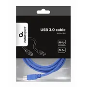 Kabelis Gembird Usb Male - B 3.0 1.8M Blue  Ccp-Usb3-Ambm-6 8716309059190