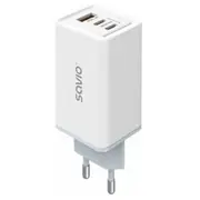 Lādētājs Savio Gan 65W  La-07 5901986047896