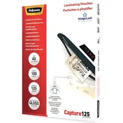 Laminēšanas plēves Fellowes Imagelast A4 125 Micron Laminating Pouch - 100 pack  5307407 077511530746