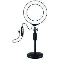 Led Ring Lamp 16Cm With Desktop Mount Up to 33Cm, Usb, Rgbw  Pkt3047B 9990000940509