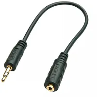 Lindy 35699 audio kabelis 20 cm 3.5Mm 2.5Mm Melns  4002888356992