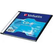 Matricas Cd-R Verbatim 700Mb 1X-52X Extra protection, Single Wrap Slim  43347V 023942433477