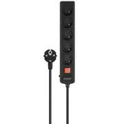 Pagarinātājs Savio Surge Protection Power Strip 5 sockets 5M  Lz-18 5905106070085