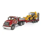 Rotaļu Mack Granite treileris ar Jcb iekrāvēju, Bruder  4001702028138