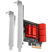 Six-Channel Sata Iii Pci-Express controller with six internal ports. Standard  Low profile. Pces-Sa6 8595247906465