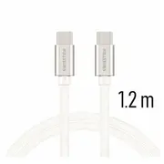 Swissten Textile Universāls Quick Charge 3.0 Usb-C uz Datu un Uzlādes Kabelis 1.2M  Swi-Qu-Typc-Typc-Si 8595217455986