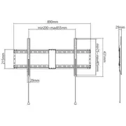 Televizora stiprinājums Gembird Tv wall mount Fixed 43-90  Wm-90F-01 8716309126175