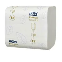 Tualetes papīrs salvetēs Tork Premium Extra Soft T3,  2 slāņi To114276