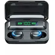 Bezvadu austiņas Wow  5C Sport Leisure Super-Fit Tws Bluetooth 5.1 Stereo Earphones with Hd Mic Led charging Usb Wow-5C-Bk 4752128067194