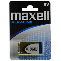 6Lr61/9V baterijas Maxell Alkaline iepakojumā 1 gb.  Bat9.Alk.mx1 3100001040504