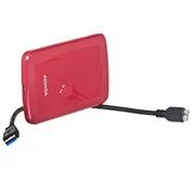 Adata Hv300 external hard drive 1000 Gb Red  Ahv300-1Tu31-Crd 4713218465009 Diaadtzew0024