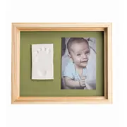 Baby Art Pure Frame wooden komplekts mazuļa pēdiņu vai rociņu nospieduma izveidošanai  3601092030 3220660339167