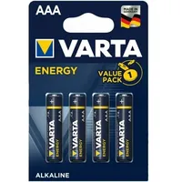Bataaa.alk.ve4 Lr03/Aaa baterijas Varta Energy Alkaline Mn2400/4103 iepakojumā 4 gb.  3100000593964