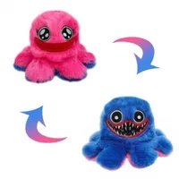 Bērnu mīkstā rotaļlieta Huggy Wuggy - astoņkājis / 20Cm divpusējs rozā zils  pluhwo300 2000509534899