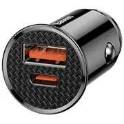 Baseus Circular Auto Lādētājs  Pd / Qc4.0 5A 30W Ccall-Ys01 6953156286535