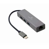 Gembird Usb-C Gigabit network adapter with 3-Port Usb 3.1 hub  A-Cmu3-Lan-01 8716309120494