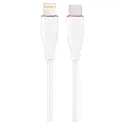 Kabelis Gembird Premium silicon 8-Pin Male - Usb Type-C 1.5M White  Cc-Usb2S-Cm8Pm-1.5M-W 8716309132084