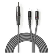 Kabelis Nedis Aux 3.5Mm - 2X Rca 1.5M  Coth22200Gy15 5412810295203