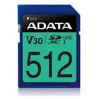Adata  Memory Sdxc 512Gb V30/Asdx512Gui3V30S-R Asdx512Gui3V30S-R 4713218468055