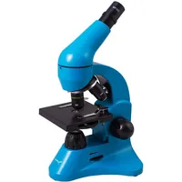 Mikroskops ar Eksperimentālo Komplektu K50 Levenhuk Rainbow 50L Debeszilā krāsā 40X - 800X  69073 5905555007144