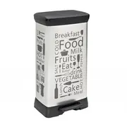 Pedāļspainis metalizēts Deco Bin 50L Kitchen sudraba  0802162K07 3253922162258