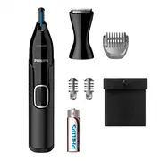 Matu trimmeris Philips  Nose, Ear, Eyebrow and Detail Hair Trimmer Nt5650/16 Black 8710103932482