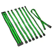 Psu kabeļu pagarinātāji Kolink Core Pro Braided Cable Extension Kit 12V-2X6 Type 1 - Venom Green  Corepro-Ek-12Vt1-Grn 5999094005778