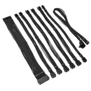 Psu kabeļu pagarinātāji Kolink Core Pro Kit 12V-2X6 Type 1 - Jet Black  Corepro-Ek-12Vt1-Blk 5999094005655