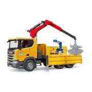 Rotaļu kravas automašīna Scania ar kausu, Bruder  4001702035518