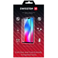 Swissten Full Face Tempered Glass Aizsargstikls Pilnam Ekrānam Apple iPhone 14 Pro Max Melns  54501826 8595217480247