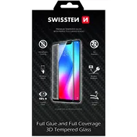 Swissten Ultra Durable Full Face / Glue Tempered Glass Premium 9H Aizsargstikls Samsung Galaxy A72 Melns  64701881 8595217476967