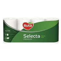 Tualetes papīrs Ruta Selecta Premium 8 ruļļi,  3 slāņi, balts Ru74480