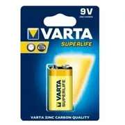 9V 6Lr61 / 6F22  baterija 9 Volti Varta Zinc-Carbon 1B iepakojumā 1 gb. Bat9.Zn.v1 4008496556427