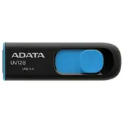 A-Data Uv128 32Gb Black/Blue  Auv128-32G-Rbe 4713435796641